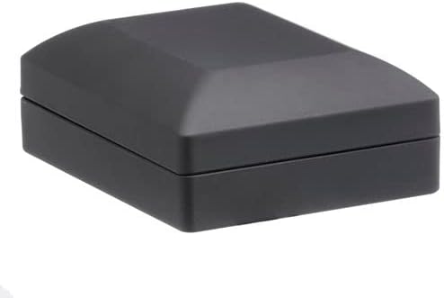 Allure - Luxury Pendant Box With LED Light, Square Shaped Elegant Diamond Pendant Case, For Unique Proposal, Engagement Or Wedding, Small, Black Velvet Interior Jewelry Display Gift Box.