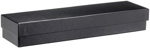 Allure - Bulk Case Of 12 - Luxury Bracelet Box With LED Light, Elegant Diamond Bracelet Case, For Unique Proposal Or Wedding, Long Rectanglar Black Velvet Interior Jewelry Display Gift Box.