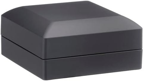Allure - Bulk Case Of 12, Luxury Earring & Pendant Box With LED Light, Elegant Diamond Pendant & Earring Case, Small, Black Velvet Interior Jewelry Display Gift Box For Unique Proposal Or Wedding