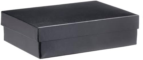 Allure - Bulk Case Of 12 - Luxury Pendant Box With LED Light, Square Shaped Elegant Diamond Pendant Case, For Unique Proposal Or Wedding, Small, Black Velvet Interior Jewelry Display Gift Box.