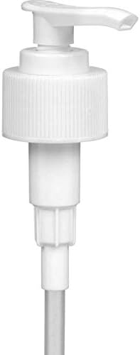White Soap and Lotion Pump, Fits Most 32oz Castile Soap Bottles, 28/410 Neck, 5cc Dispensed Per Pump (2 Pack)