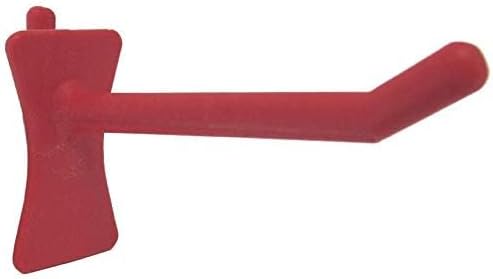PegPro™ 2" Straight Hooks for 1/4" Pegboards - Secure Plastic Hooks for Your Wall Organizer - for Craft Storage, Garage, Kitchen, Tools and More (24 ct., Red)
