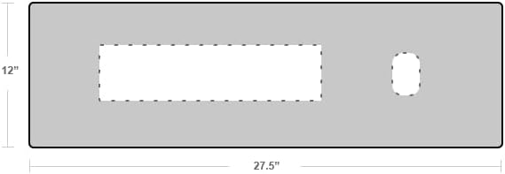 Premium Felt Desk Mat | Small 12" x 27.5" | Multifunctional Desk Pad for Home Office | Light Gray