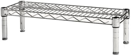 Shelving Inc. 8" d x 24" w Chrome Wire Shelving with 1 Tier Shelf, Weight Capacity 800lbs Per Shelf