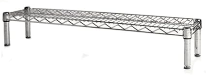 Shelving Inc. 8" d x 36" w Chrome Wire Shelving with 1 Tier Shelf, Weight Capacity 800lbs Per Shelf