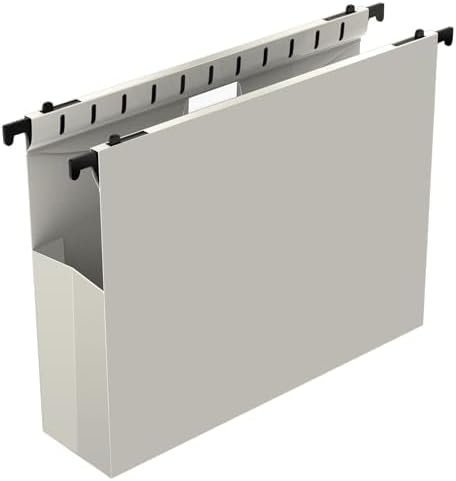 Ansook Hanging File Folders Letter Size,12 Pack Extra Capacity File Folders Hanging with Tabs,Heavy Duty 2" Expandable Hang Folder,Plastic Hanging File Organizer for Office Home,File Frame Box Folders