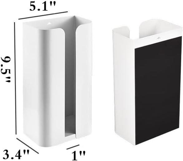 Magnetic Magnetic Dryer Sheet Glove & Tissue Dispenser Holder, Towels, Wipes Storage Box Holder Mount onto a Tool Box or in Laundry Room, Garages, Workshops and Kitchens