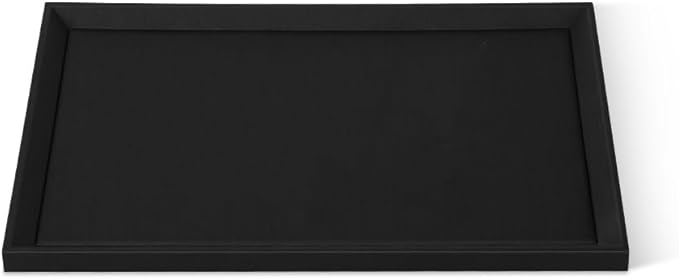 Stackable Jewelry Trays, Leather Tray,Premium Black Jewelry Flat Trays for Jewelry Store Display