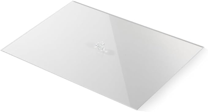 Acrylic Stackable Cover For Most 9.46" D x 13.79" W x 1.18" H Inch Jewelry Trays, Transperant Clear Dustproof Lid With Small Handle For Stackable Tray, Lid Size 9.06" D x 13.4" W x 0.75" H