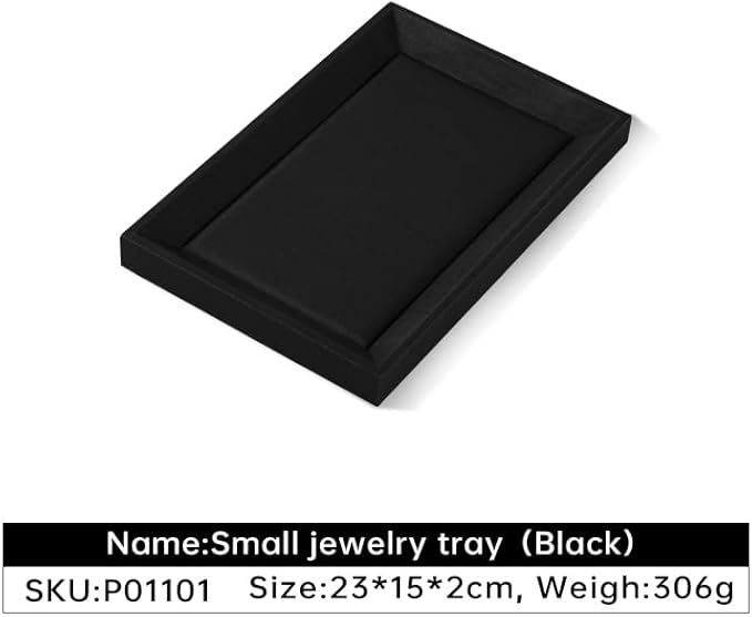 Jewelry Display, Leather Tray,Premium Black Jewelry Tray,Mens Jewelry Tray For Watch,Necklace,Ring