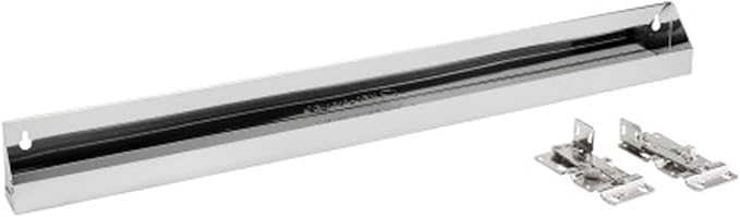 Rev-A-Shelf 31" Slim Tip-Out Sink Tray for Kitchen and Bathroom Base Cabinets, Large Pull Out Stainless Steel Storage Organizer, Silver, 6541-31-52