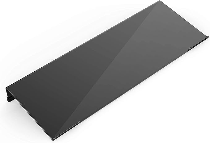 Acrylic Tilted Computer Keyboard Stand for Ergonomic Typing, Keyboard Tray Holder with Silicone Non-Slip Case, Black