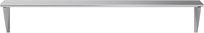 AmGood 14 in. x 60 in. NSF Stainless Steel Tubular Wall Shelf | Heavy-Duty Metal Shelving for Appliances & Equipment | Ideal for Kitchen, Restaurant, Garage, Laundry, Utility Room