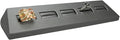 Novel Box 5-Slot Silver Leatherette Rings/Earrings/Cufflinks Holder Tray 8.12x1.75x1 Inches - Ring Holder Organizer for Selling or Personal Use - Jewelry Display Trays for Special Occasions
