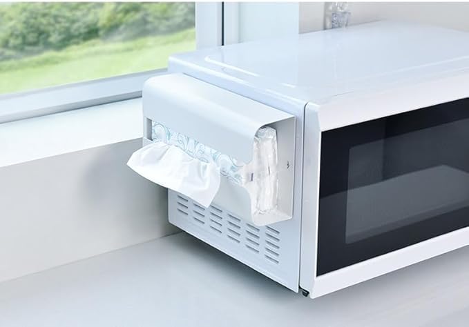 Magnetic Magnetic Dryer Sheet Glove & Tissue Dispenser Holder, Towels, Wipes Storage Box Holder Mount onto a Tool Box or in Laundry Room, Garages, Workshops and Kitchens