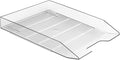 Acrimet Stackable Letter Tray Front Load, Letter Size, Plastic, Clear Crystal Color, 1 Unit