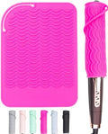 Heysam Pro Flat Iron Hair Straightener Travel Case Heat Mat for Curling Iron, Heat Resistant Silicone Mat for Hot Hair Styling Tools, 9.0 x 6.5 inches, 450°F Protection, Multiple Colors
