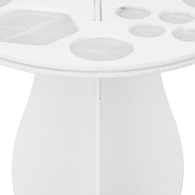 ZJchao Makeup Brush Drying Rack, 14 Holes Paint Brush Drying Holder Make Up Organizer Tree Tray Stand Makeup Brush Holder Brush Dryer Stand with Bottom Bracket for Storing Drying Brushes