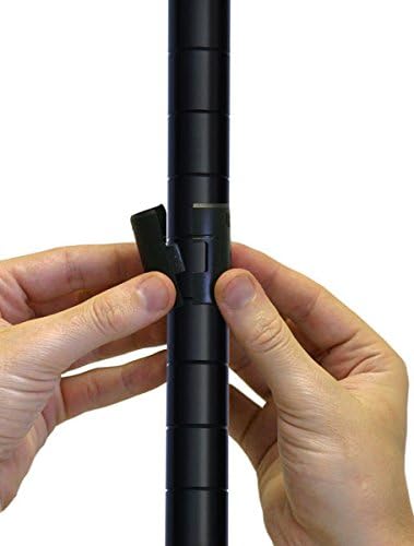 Omega 12" Deep x 60" Wide x 86" High 3 Tier Black Starter Shelving Unit