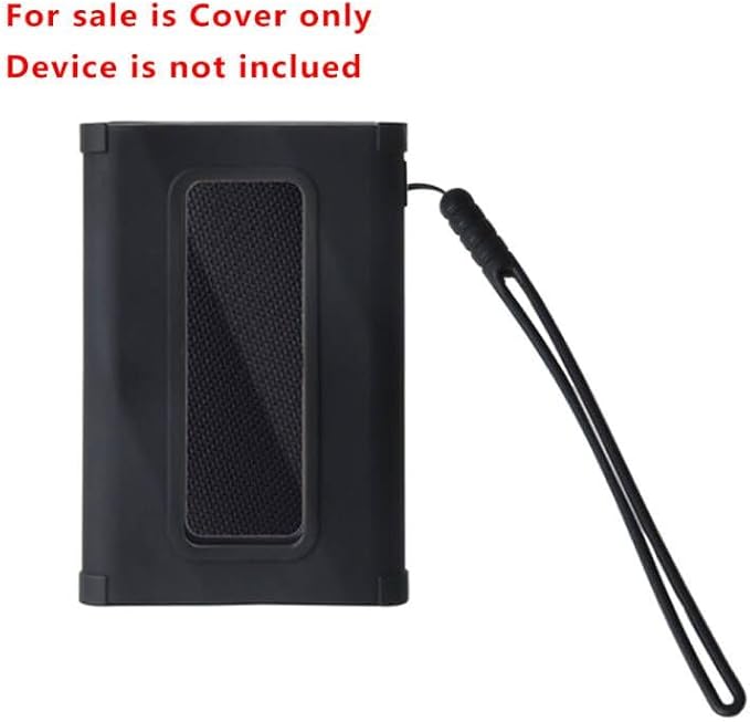 Hermitshell Silicone Carrying Case Replacement for Samsung T9 Portable SSD 2TB / 4TB / 1TB (Black, Silicone Case)