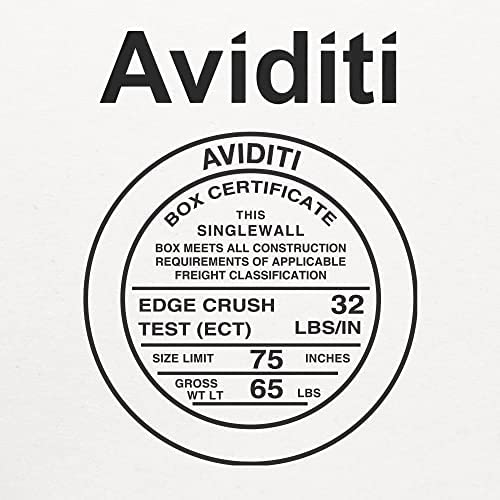 Aviditi Corrugated Cardboard Storage Bins, 6"x 9"x 4 1/2", White, Pack of 25, for Warehouse, Garage and Home Organization