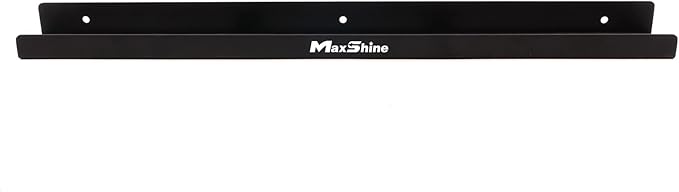 Maxshine Universal Trigger Bottle Holder H03D (Black Metal) | Wall-Mount Organizer Holds 6 Spray Bottles | Lightweight & Durable Rack for Garage Storage, Car Wash, Auto Detailing & Cleaning Supplies
