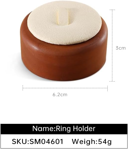 Ring Holder, Jewelry Display for Vendors,Wooden Ring Display,Premium Jewelry Holder,Beige Small Jewelry Stand