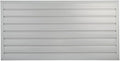 HANDIWALL (GRAY) PVC Slatwall Garage Wall Organizer, 4x2ft Heavy Duty Framed Slatwall Panel Storage Kit, Wall Mount Organizing Storage System For Slatwall Accessories