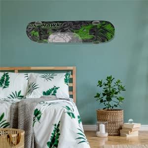 BiJun Skateboard Wall Mount Display Rack Skateboard Hanger Wall Mount Deck Clear Display and Storage Longboard Deck Horizontal Display Stand
