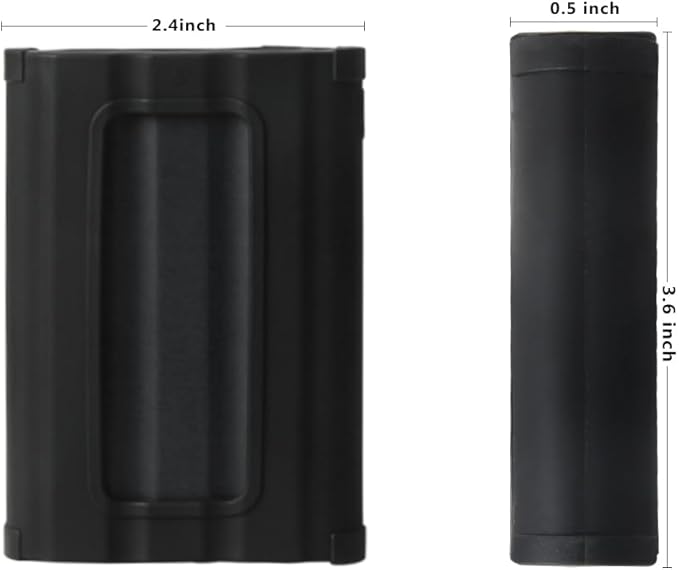 Hermitshell Silicone Carrying Case Replacement for Samsung T7 Shield 2TB / 1TB / 4TB, Portable SSD, USB 3.2 Gen2 External Solid State Drive (Black, Silicone Case)
