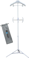 Deluxe | Adjustable Standing Garment Steaming Rack with Hanger | Fast, Foldable, Portable Clothes Steam Ironing Solution for Travel & Home
