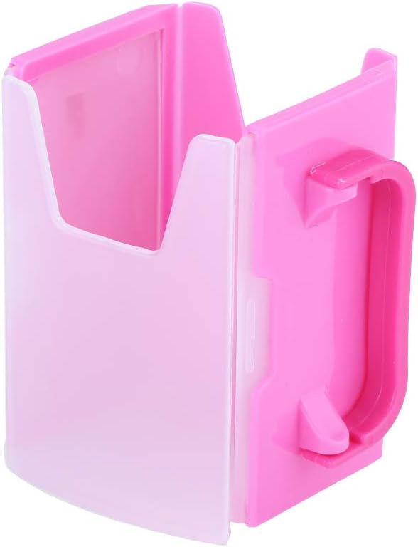 Yctze Adjustable and Spillproof Drink Holder with Handle for Milk Cartons, Boxes - for Toddlers, Kids, Children - Plastic Kitchen Tool (Red)