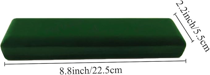 GBYAN Velvet Chain Necklace Box with LED Light, Long Bracelet Storage Case, Jewelry Display Gift Box for Engagement, Anniversary,Wedding and Birthday,Emerald Green