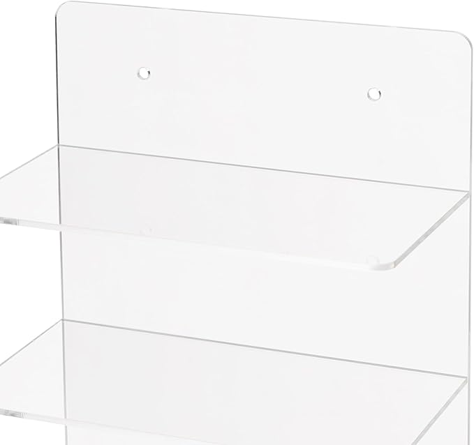 JOMCYDM 2PCS Sunglasses Holder Rack, 5 Tier Eye Glasses Shelf, Clear Acrylic Eye Glasses Shelf for Boutiques, Optometry Stores, Retail Stores, Eyeglasses Stores