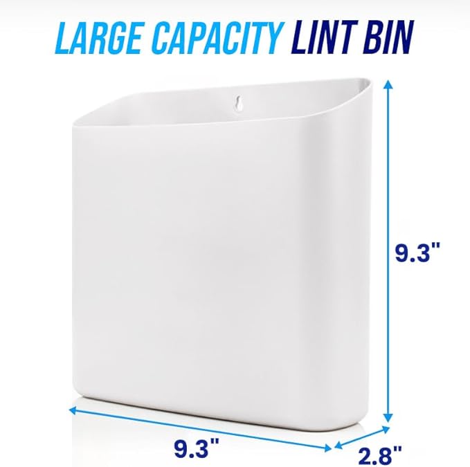 Simplation Laundry Detergent Cup Holder Collection: MAGNETIC LINT HOLDER BIN for Laundry Room Storage