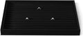 Velvet Ring Display Tray, Stackable Muilt Slot Rings Ear Stud Storage Tray, Drawer Insert Jewelry Accessories Organizers Plate (Black)