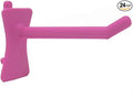 PegPro® 2" Hooks Kit for Standard “Wood Fiber” pegboard – Durable Plastic Pegboard Hooks - for Garage, Kitchen, Craft Room, and More (2" Hook - 24 Pack, Pink)