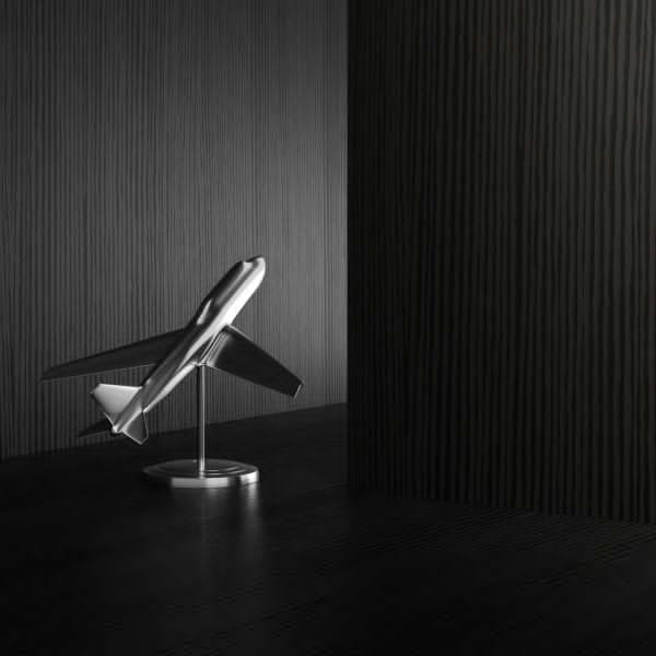 Mobili Fiver, Riccardo Floating nightstand, Ashwood Black, Made in Italy
