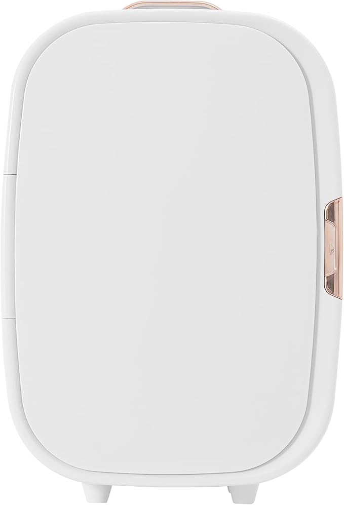 Beauty Fridge for Cosmetics Storage,12.68Qt Mini Cosmetics Refrigerator with Cooling & Heating Function,Compact Fridge for Makeup Lipstick with Handle,Skincare Fridge for Cosmetics,Food,Drinks (White)