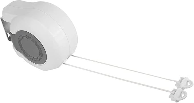 Durable Wall Mounted Retractable Clothes Line Washing Line Indoor Outdoor Double Drying Tool for Balconies and Small Gardens ABSPVC Black
