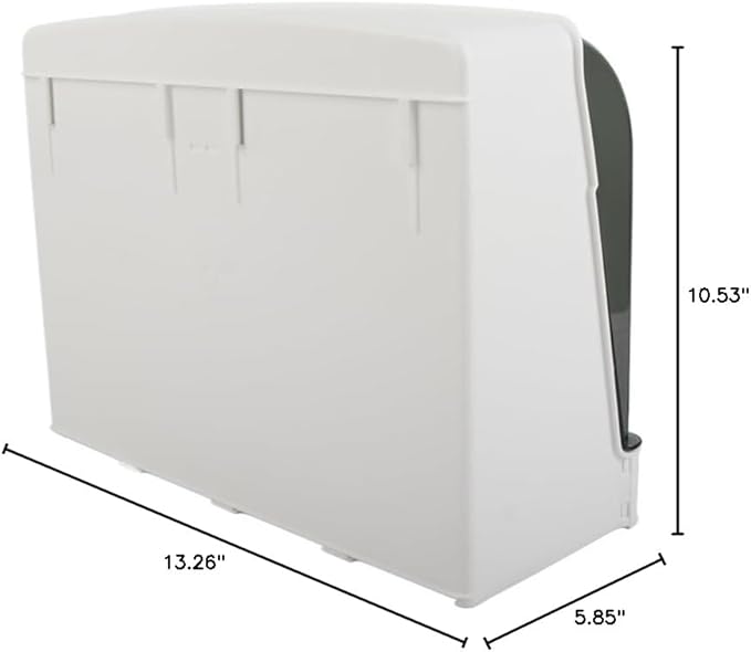 Pilipane Cosmetics Storage Box Large Capacity Wall Mounted Makeup Organizer Skin Care Product Rack for Bathroom Plastic White 31.5 x 31 x 23.5cm