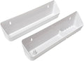 Aiwaiufu 14“ Kitchen Sink Front Trays Tip Out Tray Set Polymer Plastic White – 1 Pair