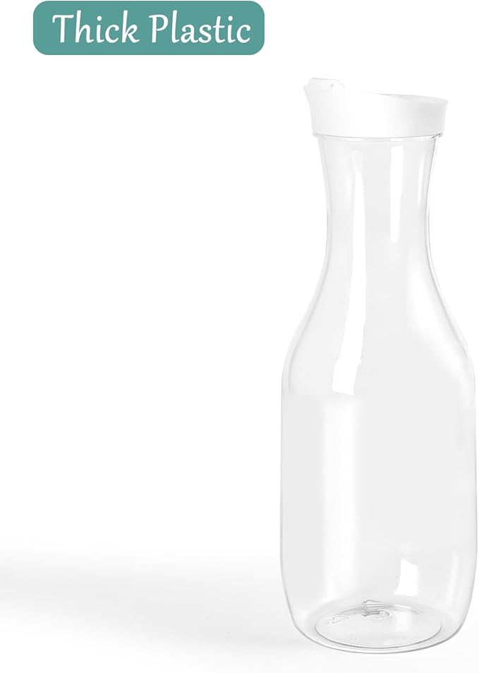 54 OZ Laundry Detergent Dispender by VEGEVIGI, 54OZ Laundry Soap Disepenser, Liquid Laundry Detergent Container Organizer, Plastic Fabric Softener Dispenser, Powder Detergent Dispenser, 2PACK