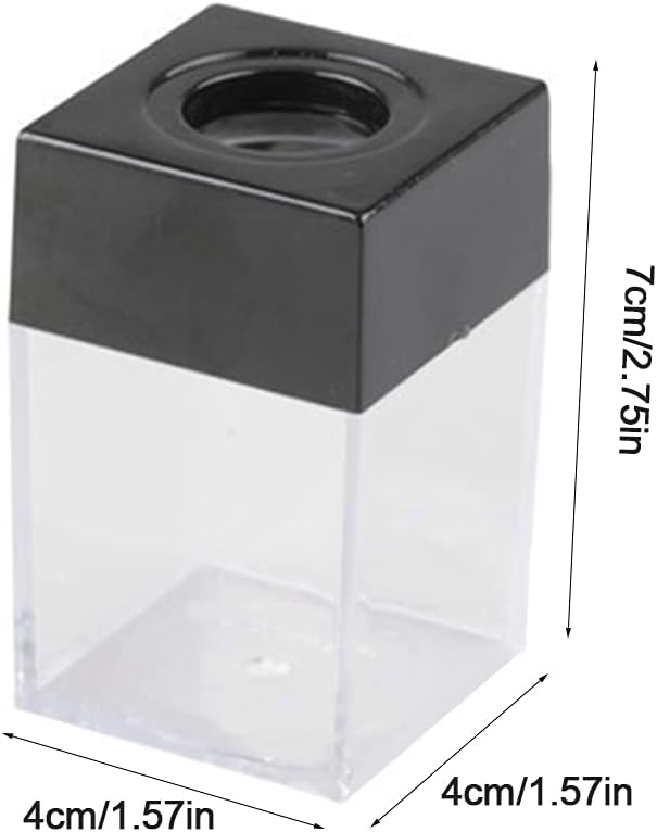 Premium Clear Paper Clip Dispenser Pushpin Storage For Case Thumbtack Dispenser Metal Pin Organizer Holder Box