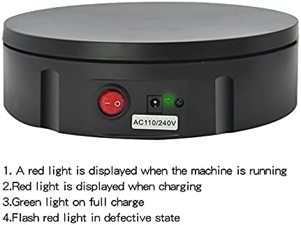 JAYEGT Motorized Rotating Display Stand, 330Lbs Load，360 Degree Electric Rotating Turntable for Photography Products Display，Live Show,Remote Control +5 Colors Backgrounds (Black/8.66inch /Wired)