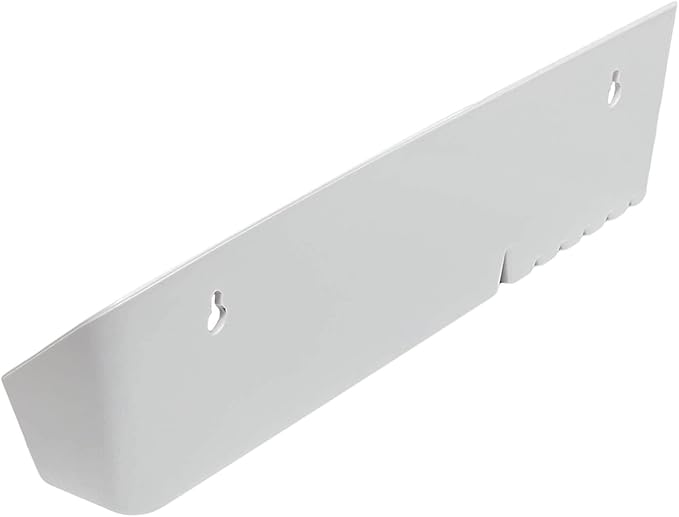 Bueyfolt 11" Kitchen Sink Front Tip-Out Accessory Trays with Mounting Screws, White, 2 Pack (Conventional Open Tray and Accessory Tray with Ring Holder and Soap Dish) Hinges are Not Included