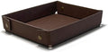 LLmoway PU Leather Valet Tray Nightstand Desk Organizer for Men Women Home Office Phone Watch Jewelry Glasses Keys Coins Storage