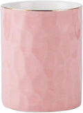 Ceramic Pen Holder Stand Cup Pencil Holder Organizer Makeup Brush Holders for Home Office Desk (Pink)