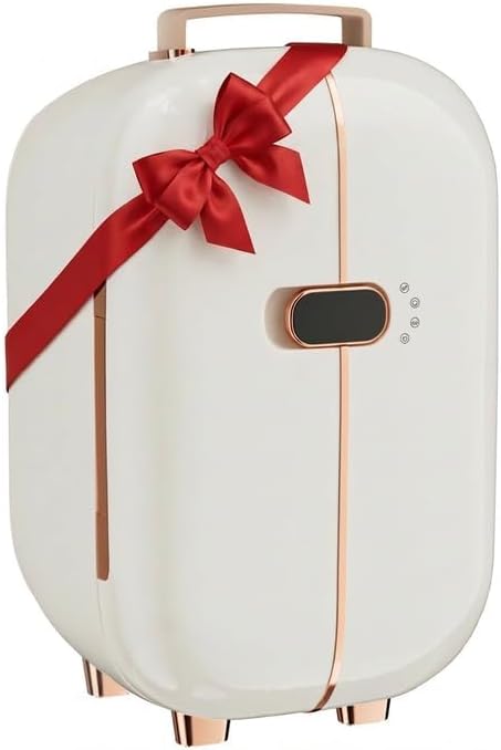 Portable Skincare Fridge, 3 Operating Modes with 360° Cycle Drying Mini Fridge, With 5 Door Racks, Low noice, Ideal for Makeup, Cosmetic Beauty, Skin Care