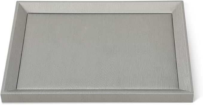 Leather Jewelry Tray, Premium Grey Organizer For Display